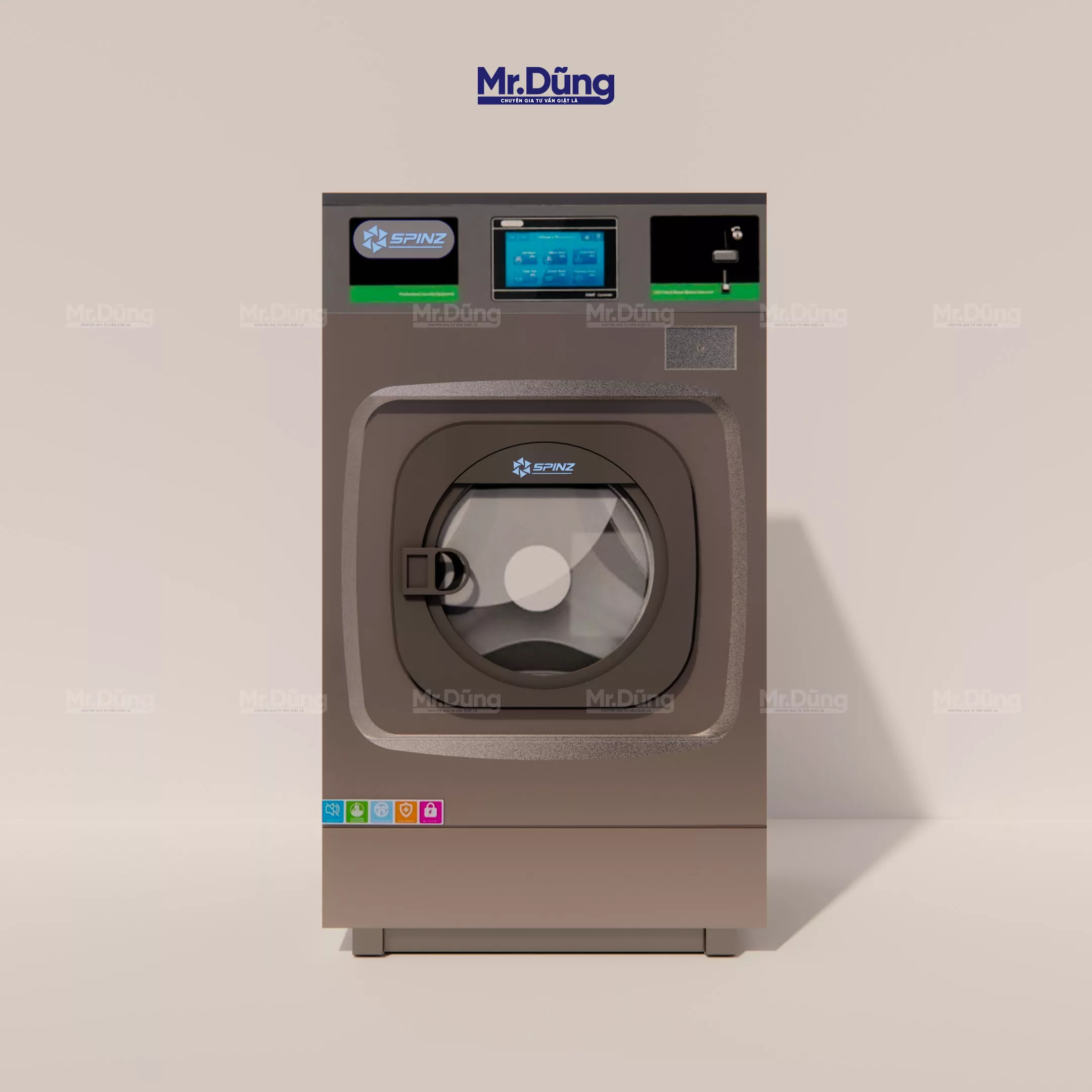 Máy giặt Công nghiệp SPINZ | 15kg | SZHW-150Pre